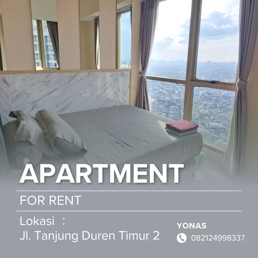 Apartment  Taman Anggrek Residence bisa Harian, Tahunan dan Bulanan