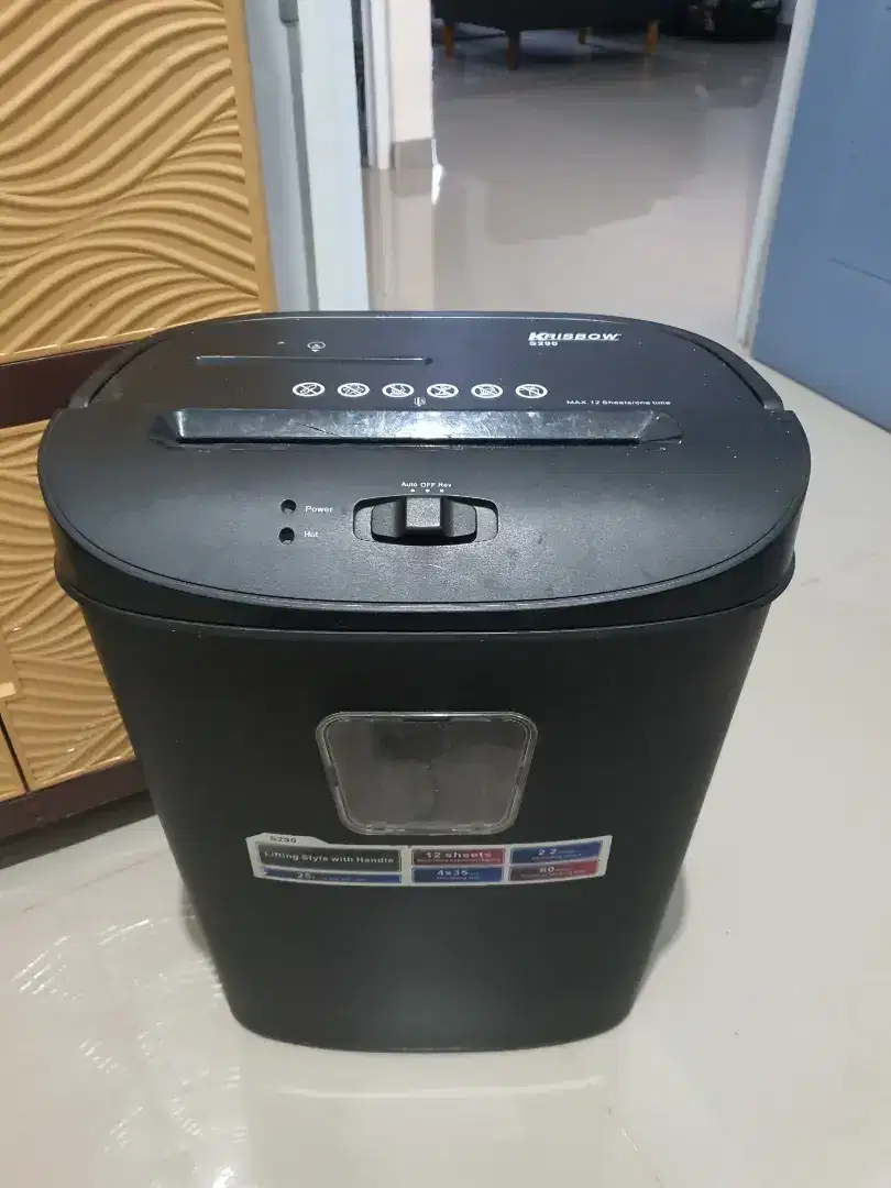 Paper Shredder Krisbow S290