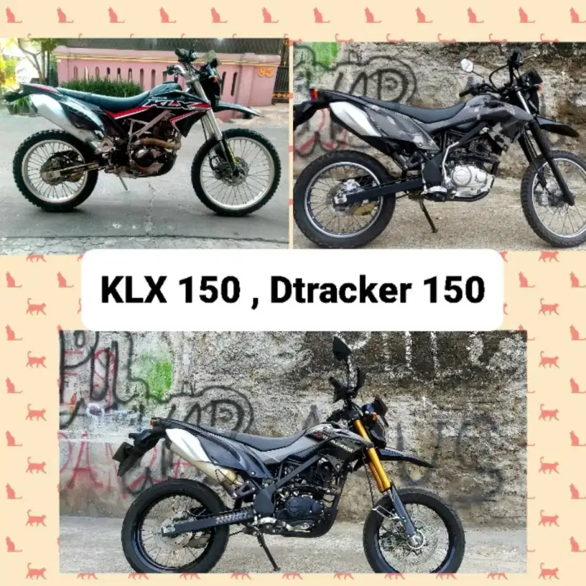 Dp 1jt Kawasaki KLX Dtracker 150 cash kredit murah