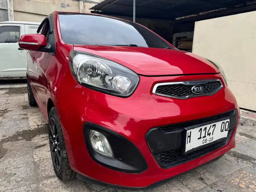 TDP 7JT! KIA Picanto SE 1.2 Automatic 2013. Merah. Plat H. LOW KM. TOP