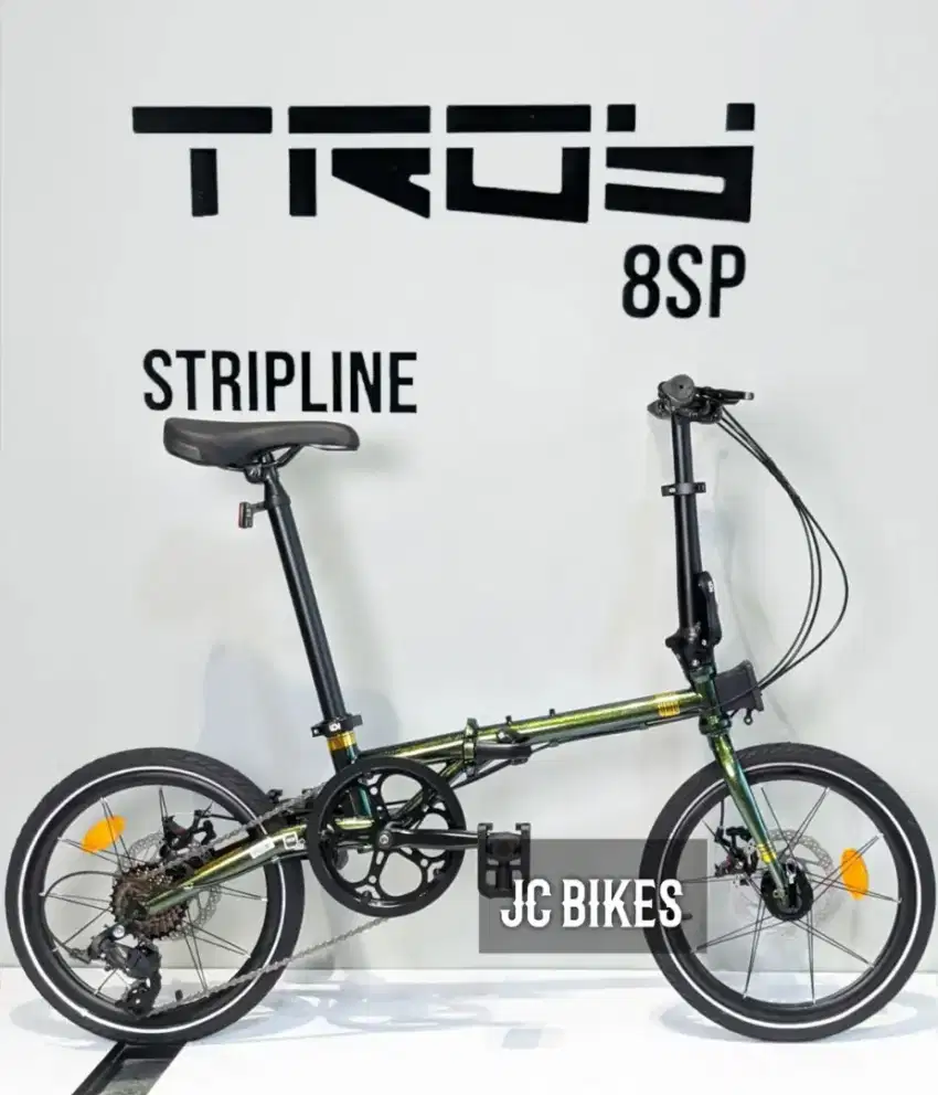 SEPEDA LIPAT ELEMENT TROY STRIPLINE,16INC, CHROMOLY, 8SPEED