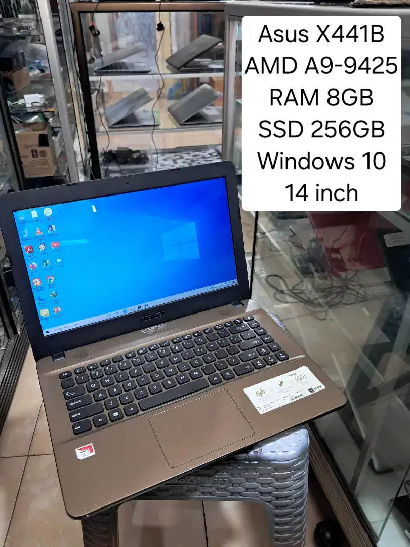 laptop second bergaransi Asus x441b ram 8gb