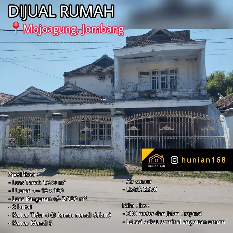 Rumah Jalan Raya By Pass ByPass Mojoagung Mancilan Sumobito Jombang