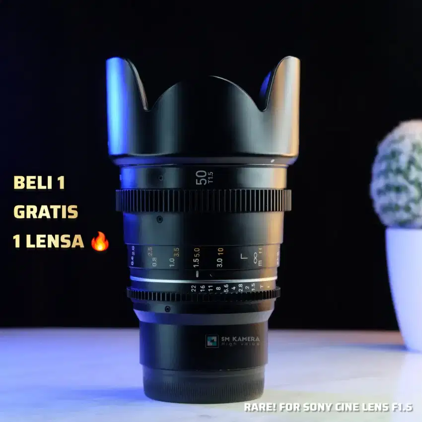 LENSA MEWAH SONY 50MM CINE LENS F1.5 MARK II FE E VDSLR