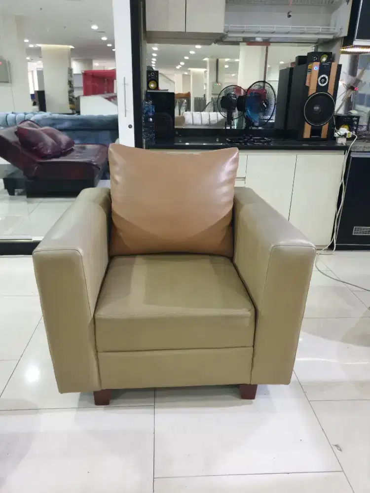 Sofa 1dudukan kulit oscar