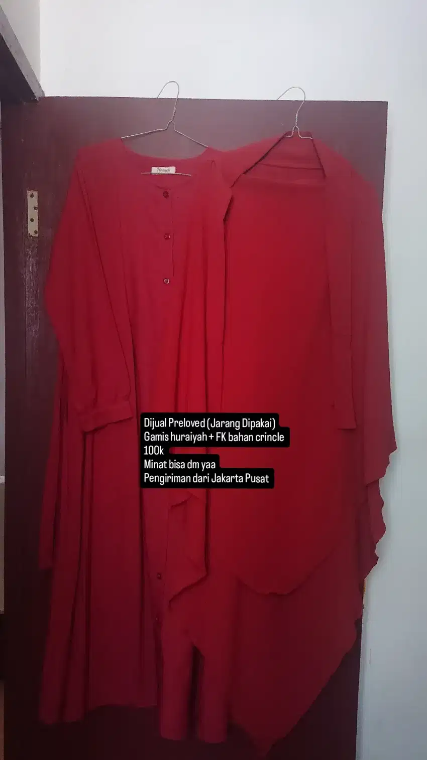 Dijual Preloved Gamis + French Khimar