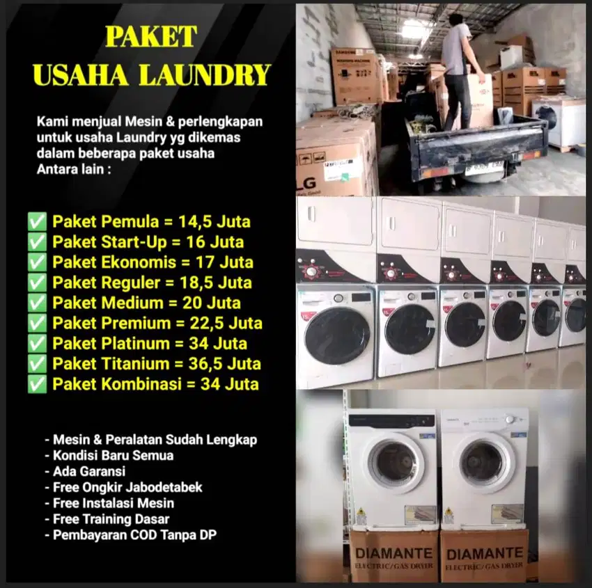 [Mesin Laundry] Paket Lengkap Usaha Laundry