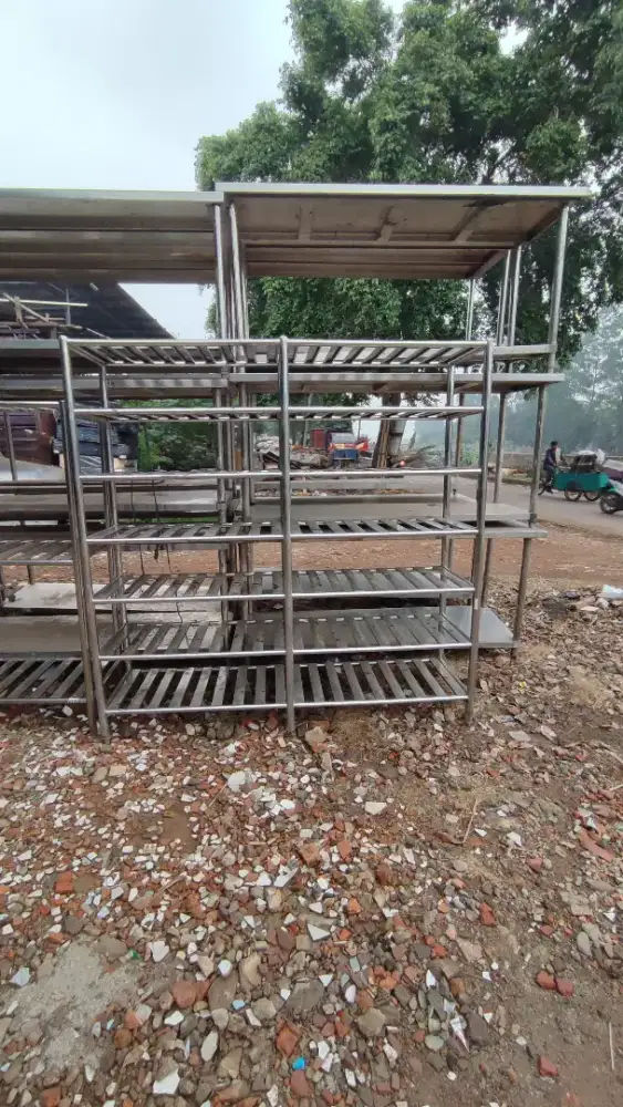 Jual rak stainless 7 tingkat siap pakai