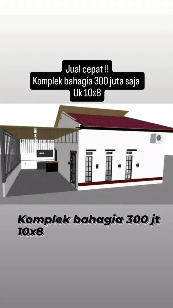 Dijual rumah komplek bahagia