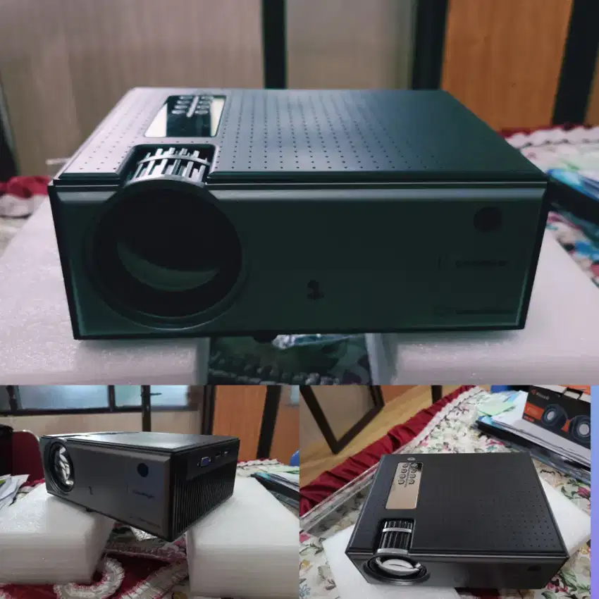 Jual mini projector second rasa baru,kondisi masih mulus ada 3 unit