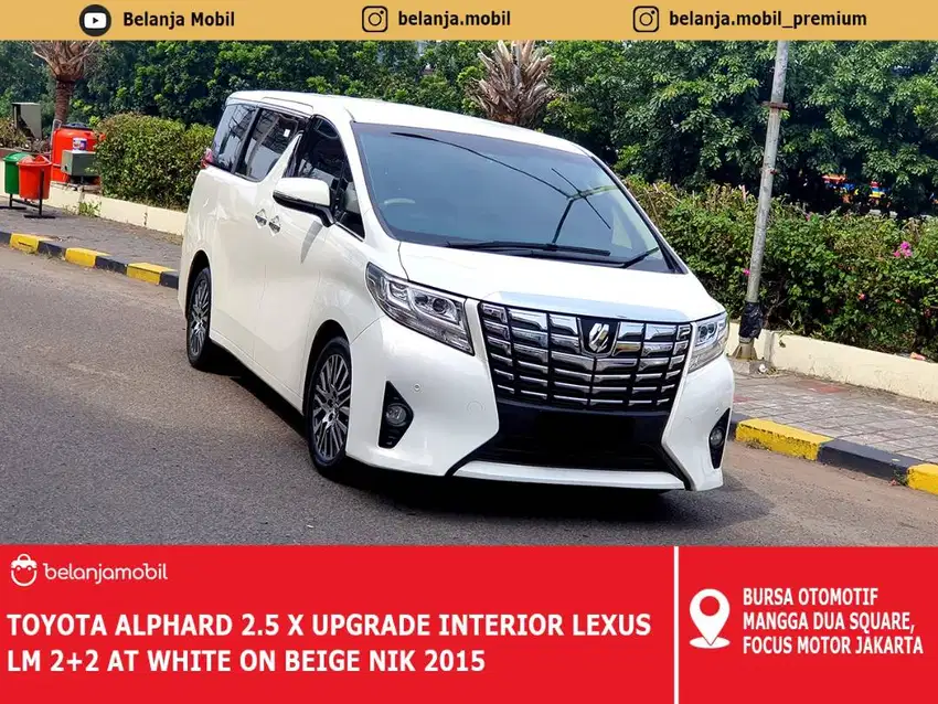 [ 2+2 + TV KABIN ] Toyota Alphard 2.5 X Upgrade 2+2 AT 2015/2016