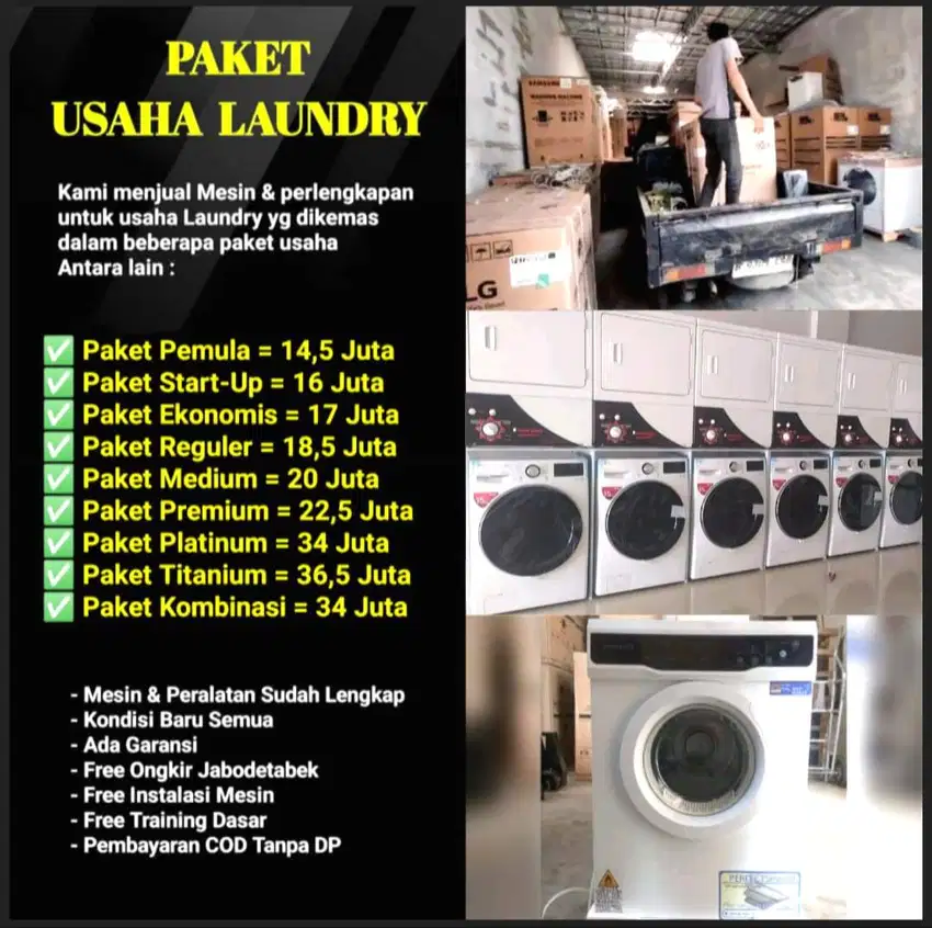 Paket Lengkap Untuk Usaha Laundry