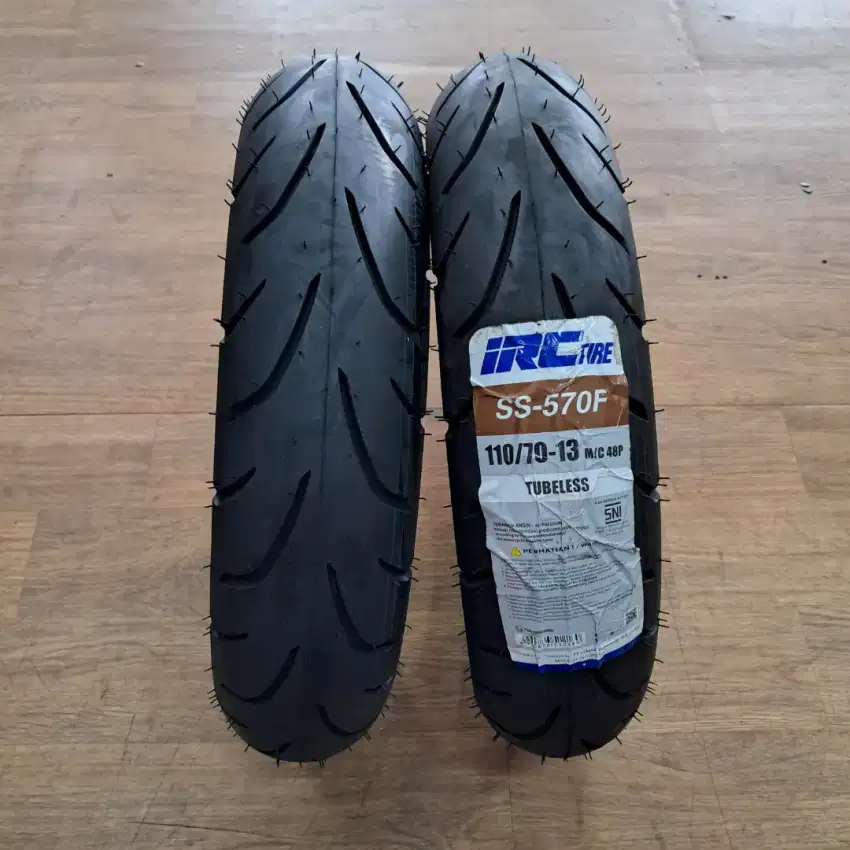 IRC SS570F TL 110/70 -13 M/C 48P (HARGA UTK 1 PCS & FREE PASANG)