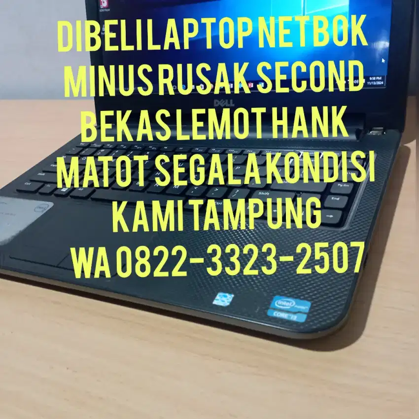 Laptop berbagai kondisi second kami terima