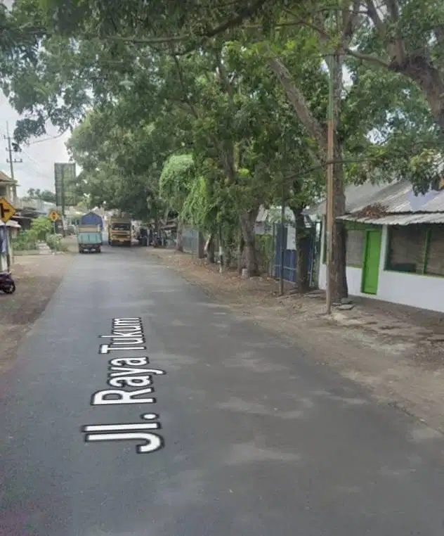 dijual tanah berikut bangunan lokasi tepi jalan provinsi