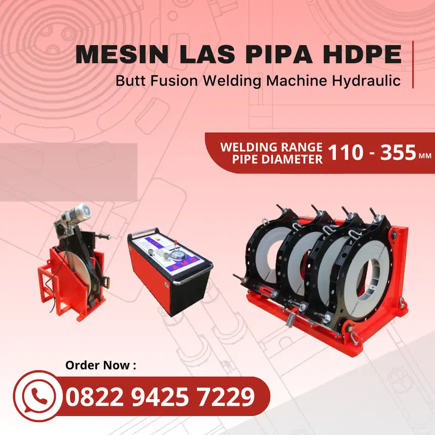 Mesin Las Pipa Hdpe 355mm | Supplier Mesin Las Hdpe Murah