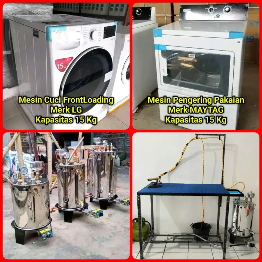 PAKET USAHA LAUNDRY|MESIN CUCI|MESIN PENGERING