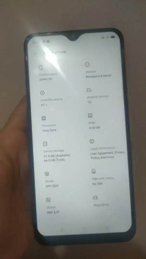 Oppo F9 RAM 4GB