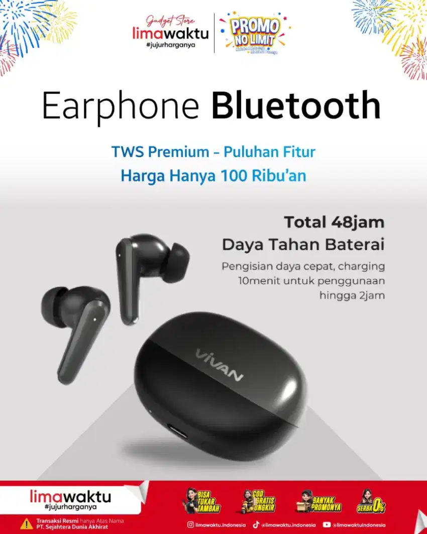 TWS Bluetooth, Gitu Melimpah