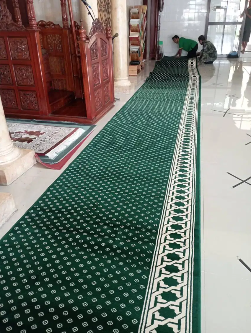 jual karpet masjid hijau harga terbaik di sleman bantul dan kulon prog