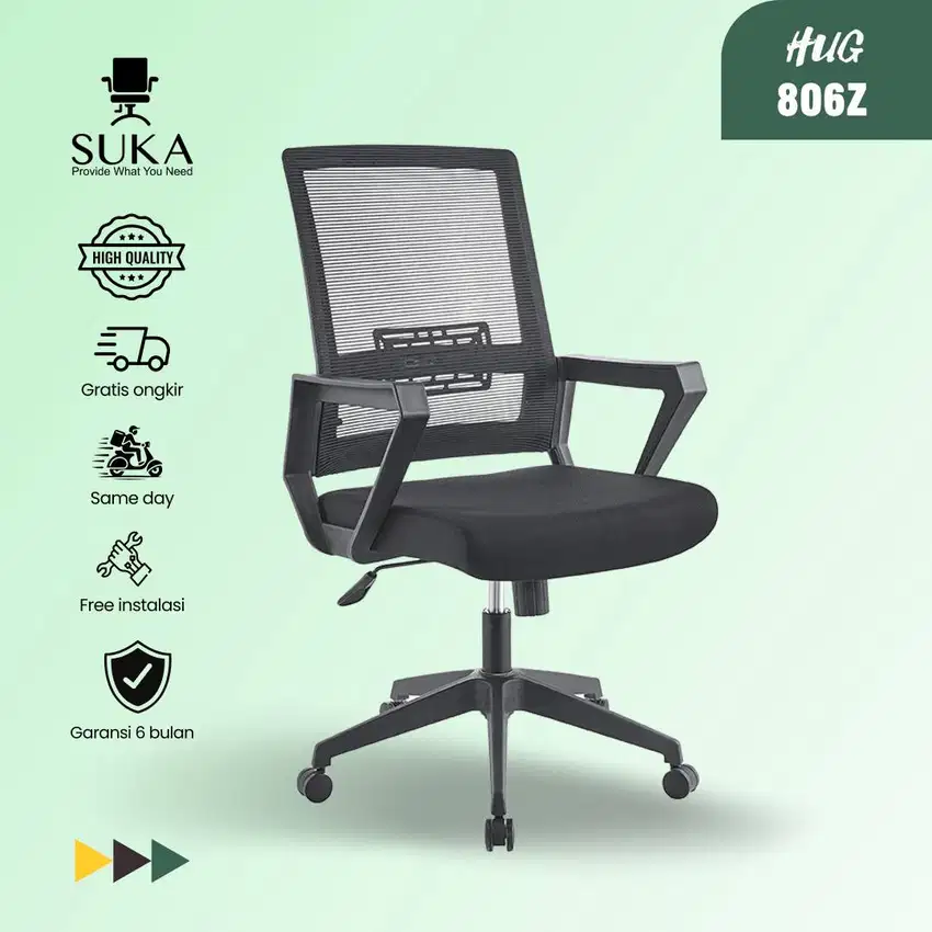 Kursi Kantor HUG806Z Roda Putar