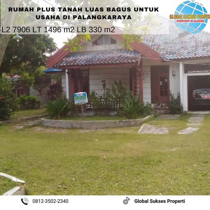 Rumah Plus Halaman Luas Strategis Untuk Bisnis Usaha Di Palangkaraya