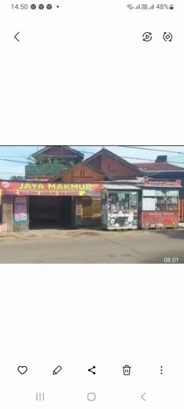 Jual Murah rumah 2 lt pinggir jalan bisa buat jualan