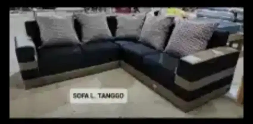 Sofa L tanggo barang baru