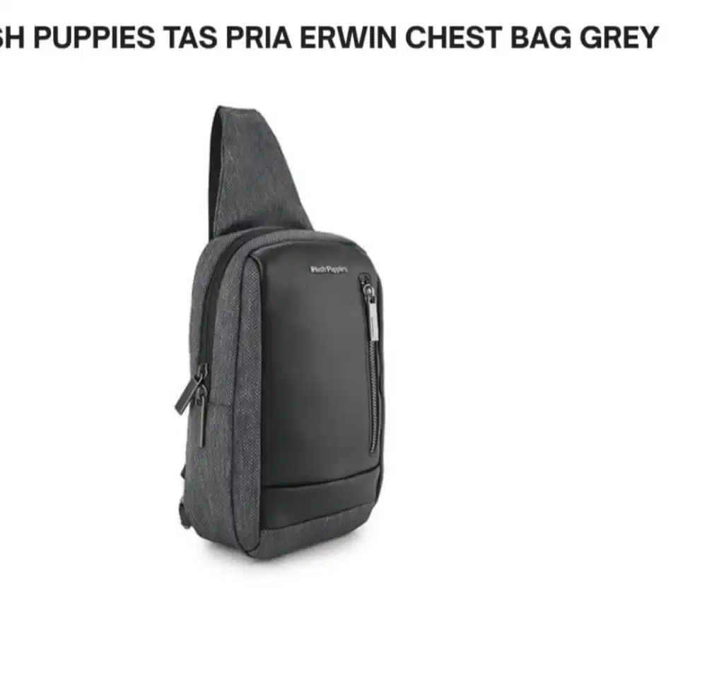 HUSH PUPPIES TAS PRIA ERWIN CHEST BAG GRAY