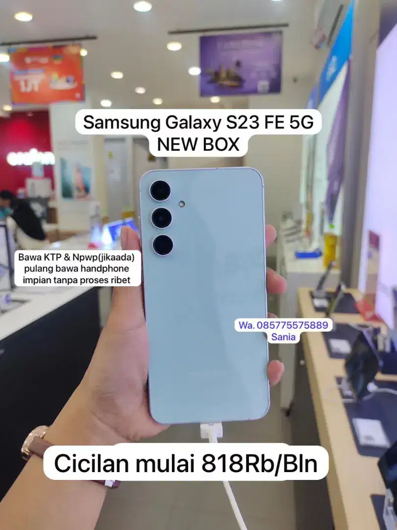 Samsung Galaxy S23 FE 5G 256GB NEW BOX Erafone Pemalang