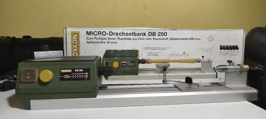 Proxxon micro drechselbank db 250 mesin bubut.