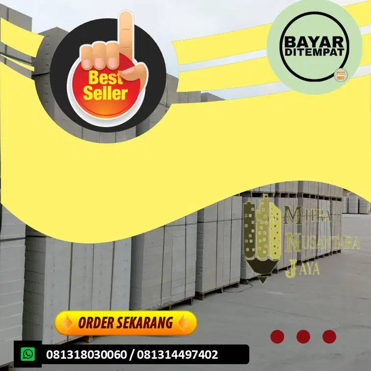 Bata ringan Hebel UK 10 & UK 7,5  (TERMURAH)