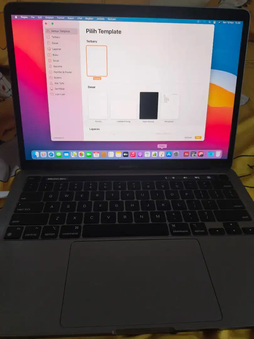 Jual macbook pro 13inch mi chip