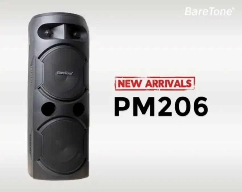 Speaker aktif portable baretone pm 206 pm 206 baru original resmi