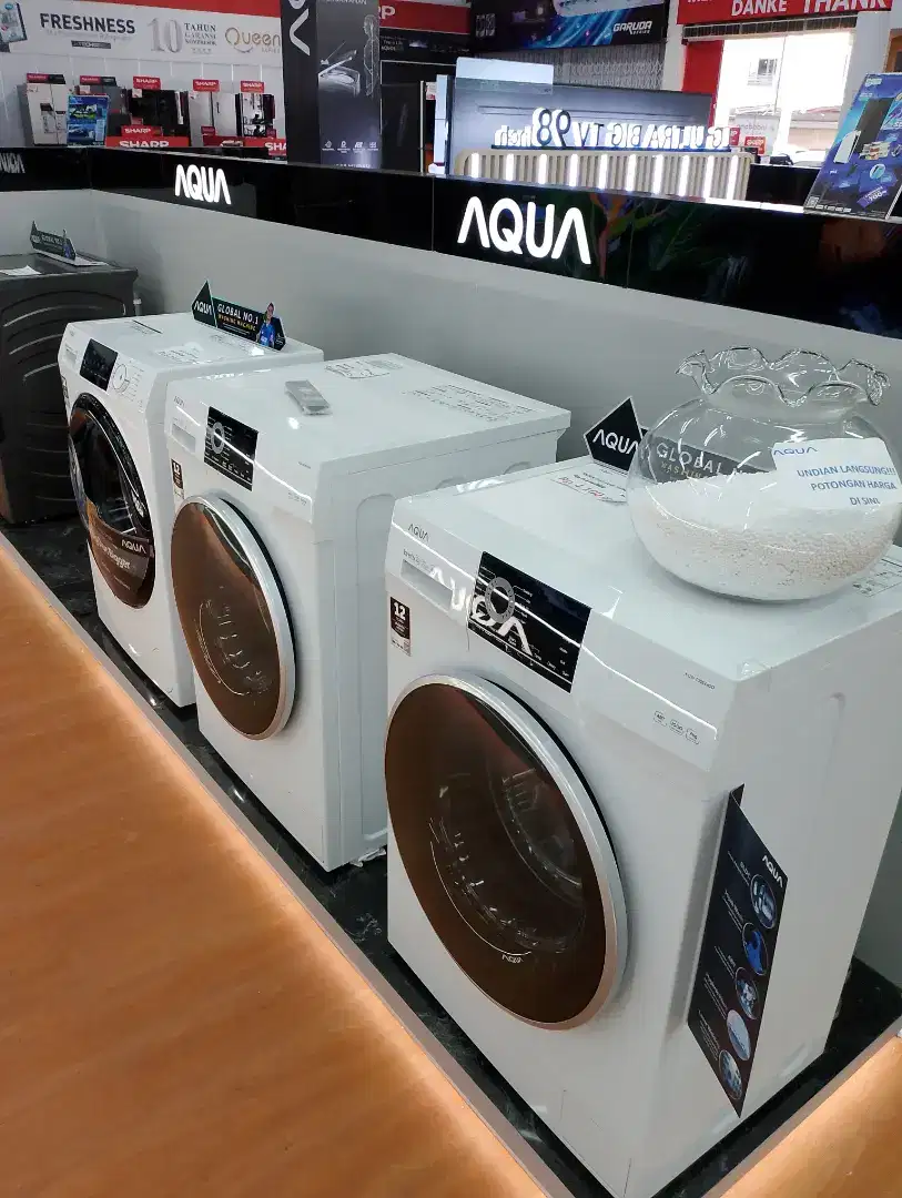 AQUA MESIN CUCI INVERTER MOTOR