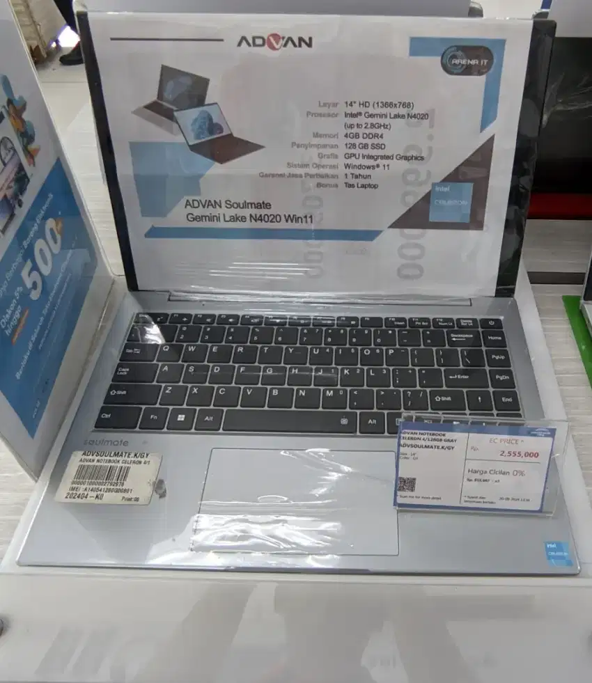 Segampang itu beli Advan Notebook Celeron 4/128