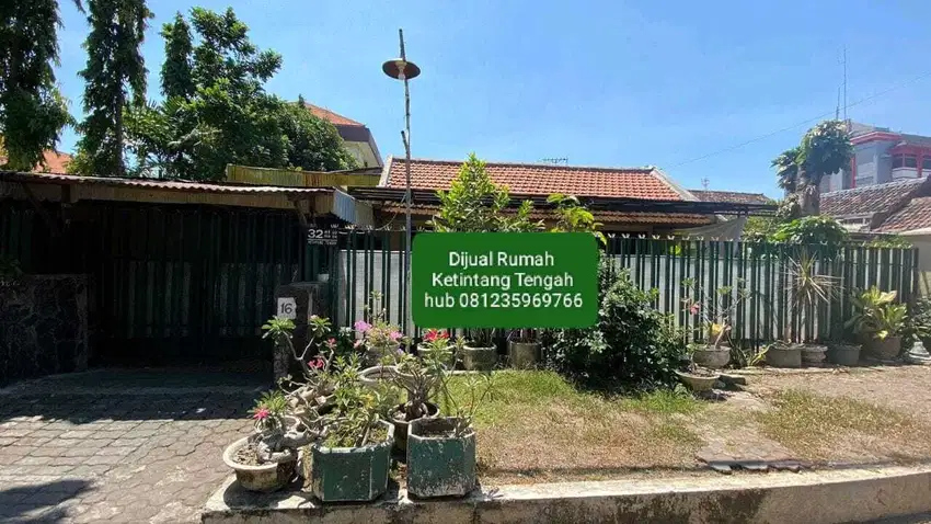 Dijual Rumah 1 Lantai cocok untuk kos kosan  Ketintang Tengah Surabaya