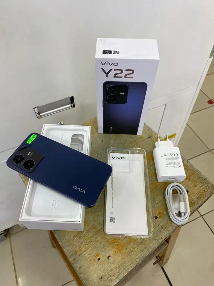 SECOND VIVO Y22 6+6/128gb KONDISI NORMAL LENGKAP BOSSQUH
