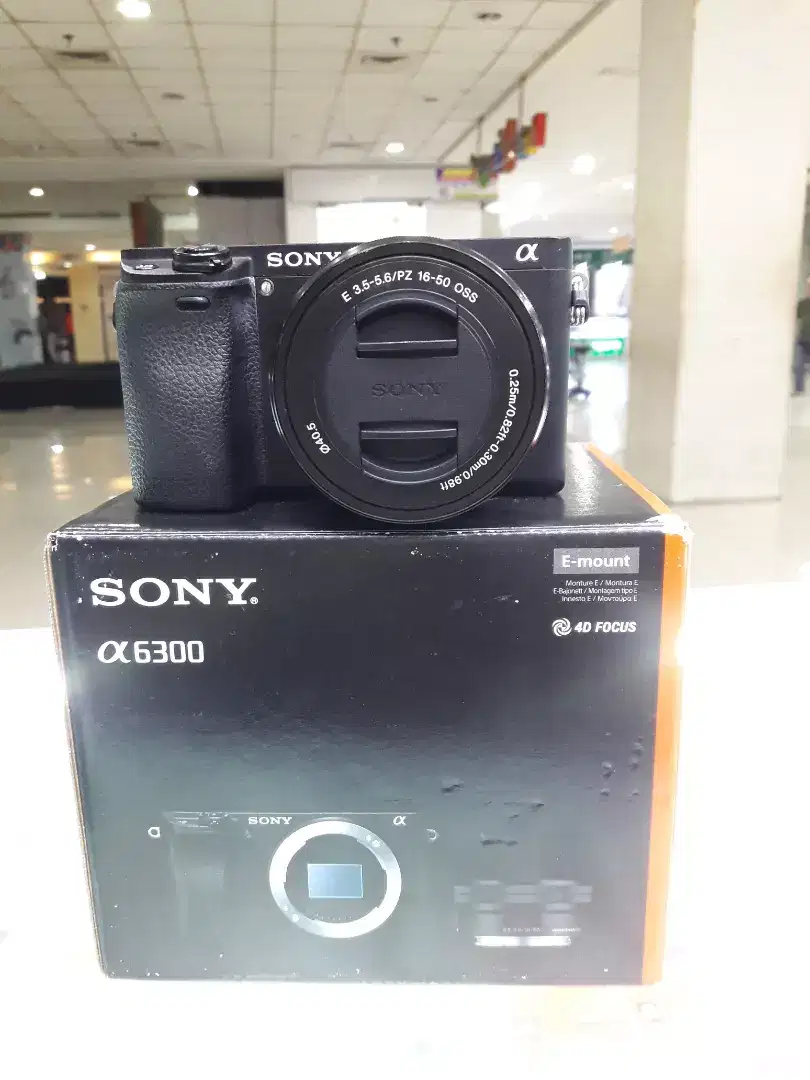 Kamera Mirrorless Sony A6300 Kit 16-50MM Promo Likenew lengkap Ori