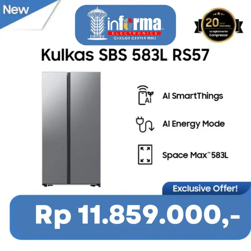 kulkas samsung side by side Samsung RS57