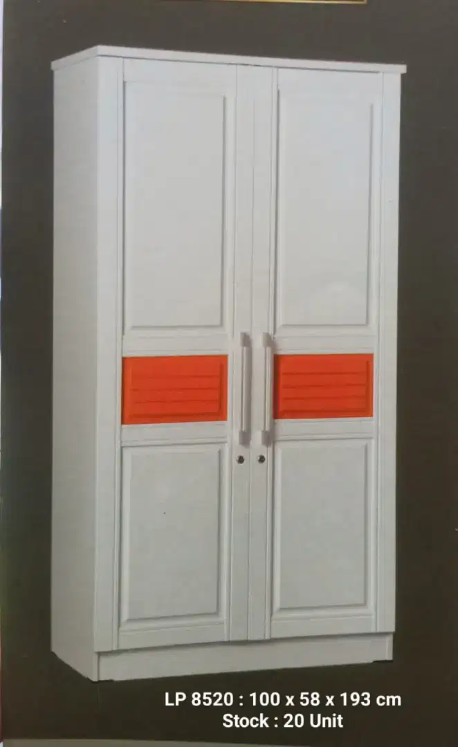 Lemari 2 pintu sale 2 doors wardrobe model swing  diskon 10%