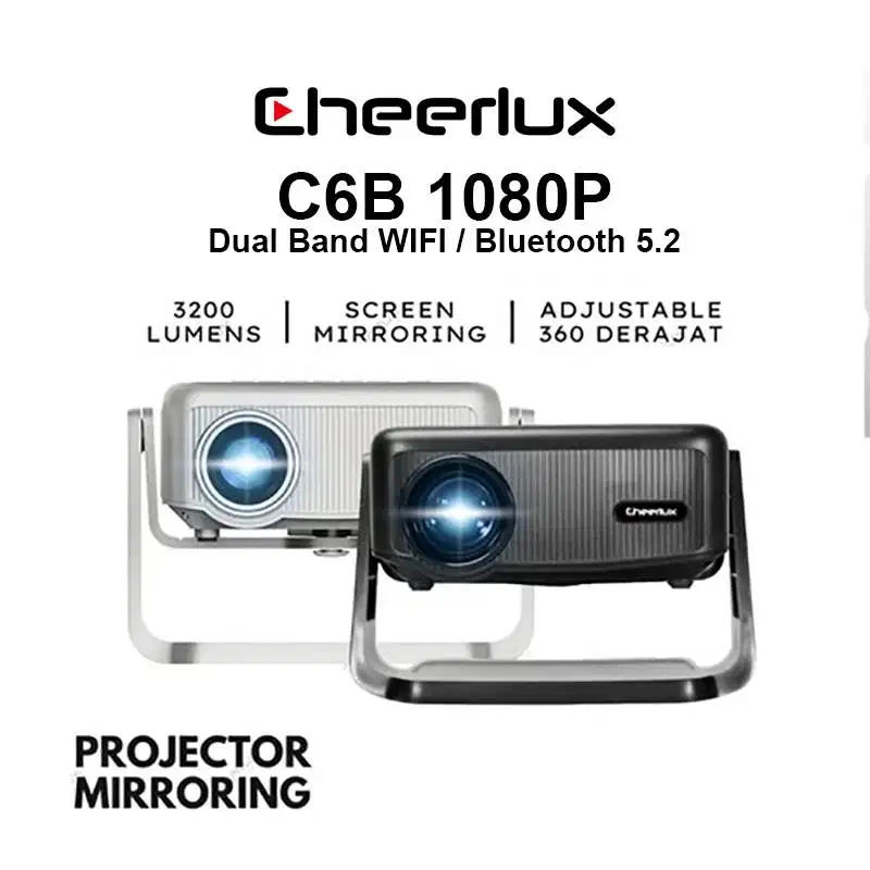 Mini Proyektor Cheerlux C6B 3200 Lumens