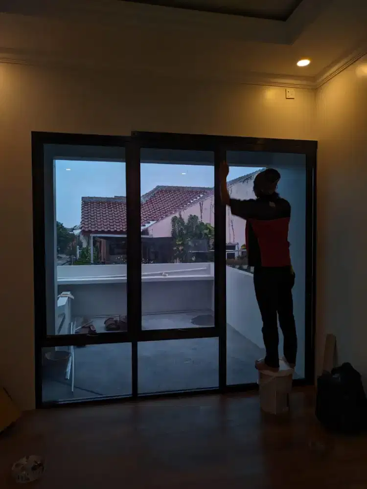kaca film gedung& rumah one way