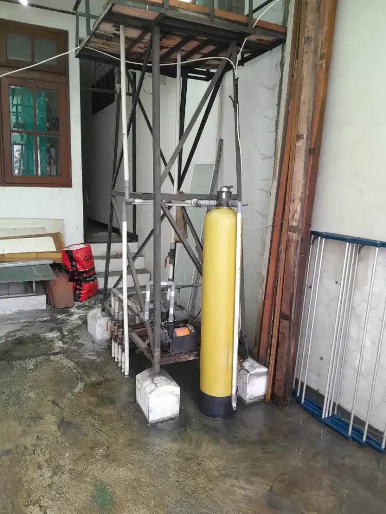 ganti isi media filter (bonus cuci toren)