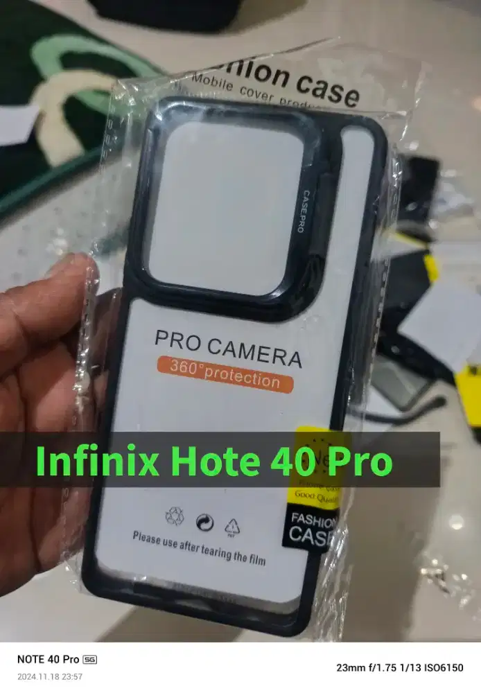 Edisi salah beli Case Softcase clear standing Infinix hot 40 Pro