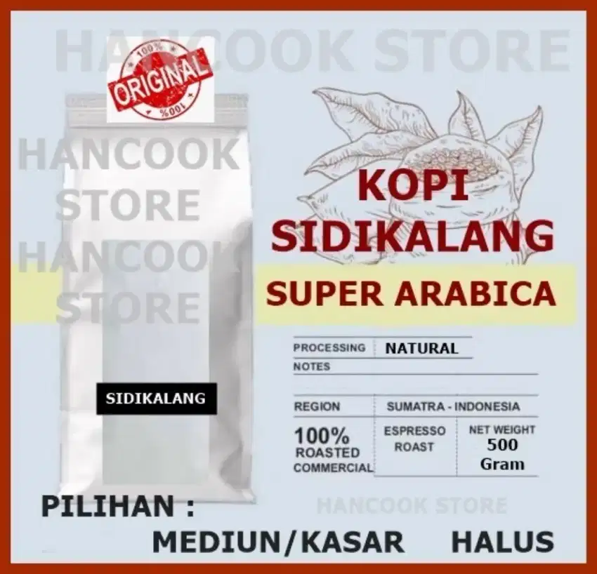 Kopi Sidikalang Arabica super 100% sumatera utara