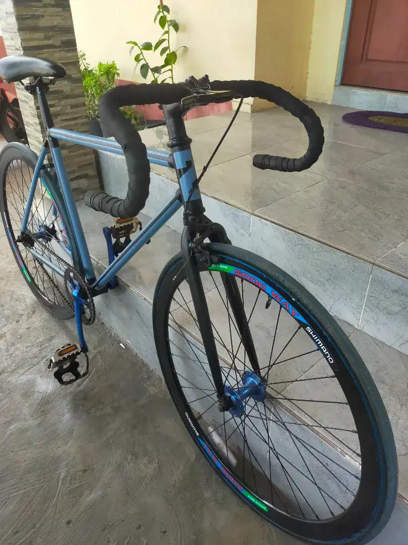 Sepeda fixie roudbike costom balap doltrap full bike