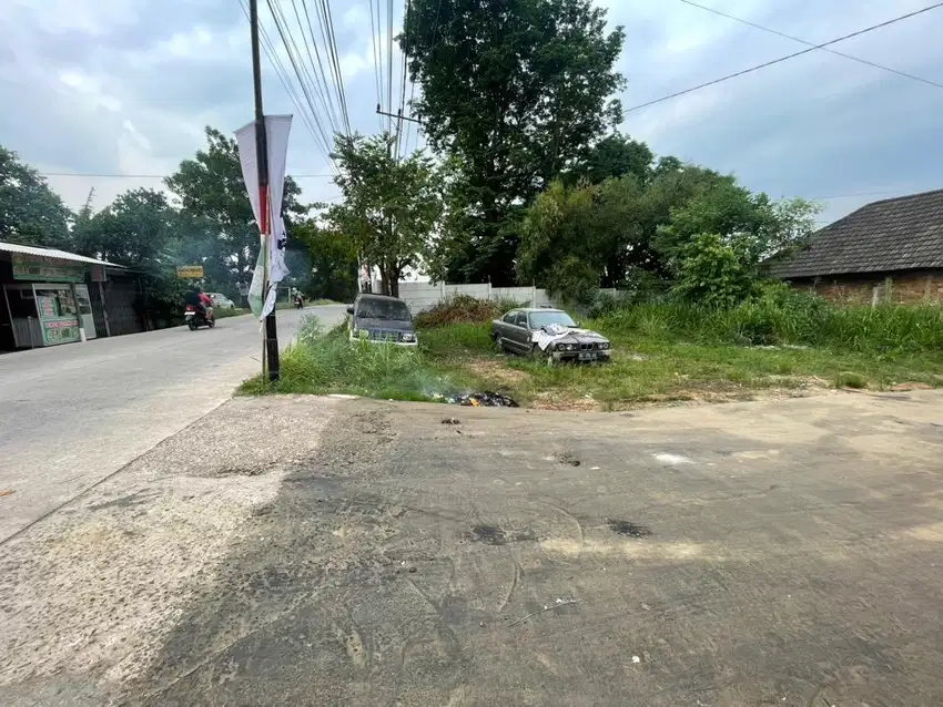 tanah pinggir jalan talang jambe dekat bandara