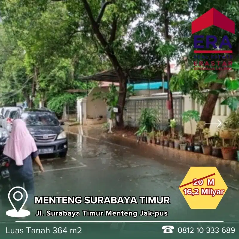 Rumah Menteng Jalan Surabaya Timur