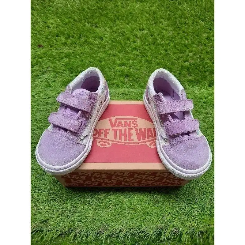 Vans toddler oldskool v shoes mythical glow sheee lilac